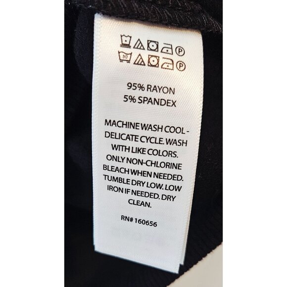 Cynthia Rowley Womens Black Long Sleeve Top With Colorful Sequin "Merry & Bright - Picture 7 of 7